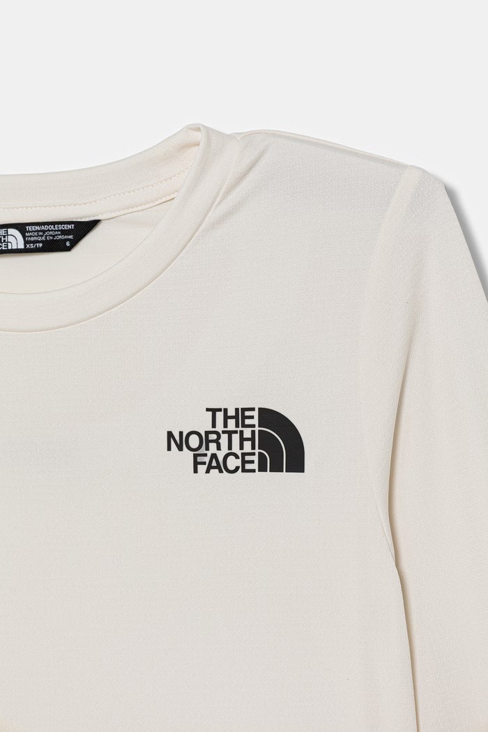 Băieți The North Face longsleeve pentru copii TEEN 24/7 LS TEE NF0A8EB8QLI1 bej