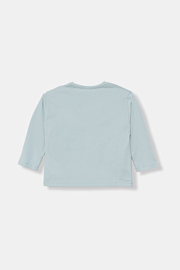 United Colors of Benetton detské bavlnené tričko s dlhým rukávom 3I1XA106Z.W.Stagionale modrá SS26