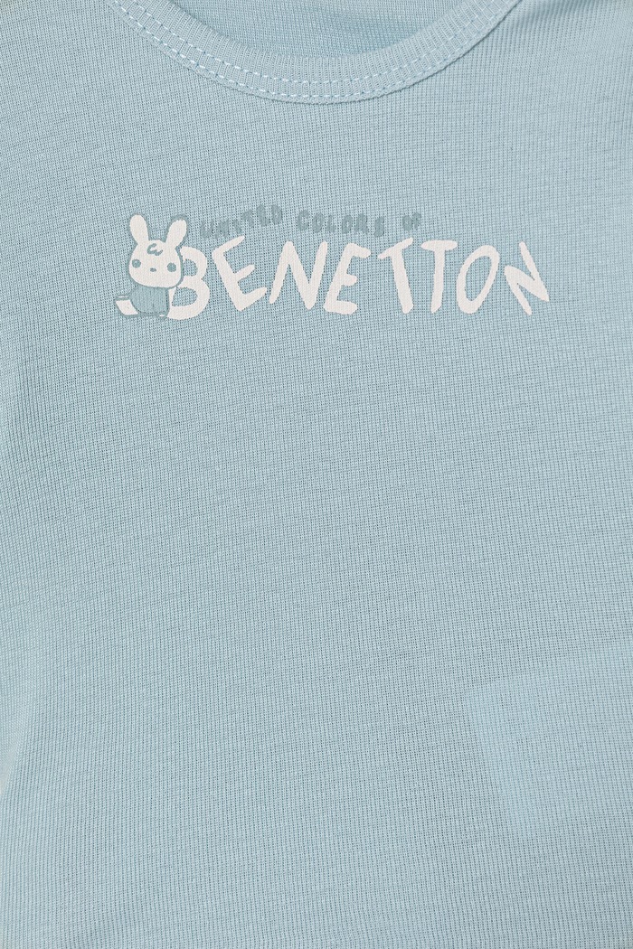 Chlapec United Colors of Benetton detské bavlnené tričko s dlhým rukávom 3I9WA106W.W.Stagionale modrá