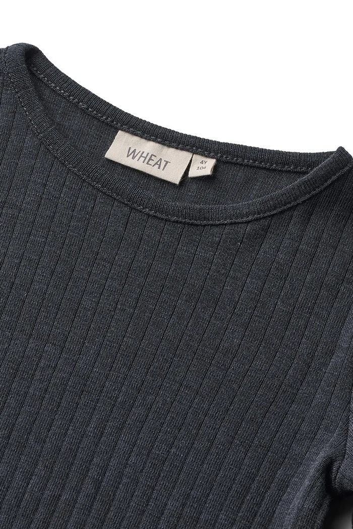 CHLAPEC Wheat dětské tričko s dlouhým rukávem s přídavkem merino vlny 2157k.781 námořnická modř