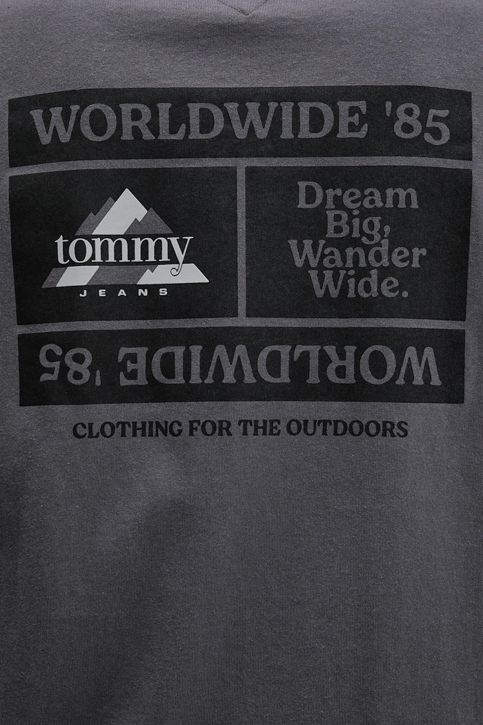 Tommy Jeans pamut hosszúujjú szürke DM0DM22339
