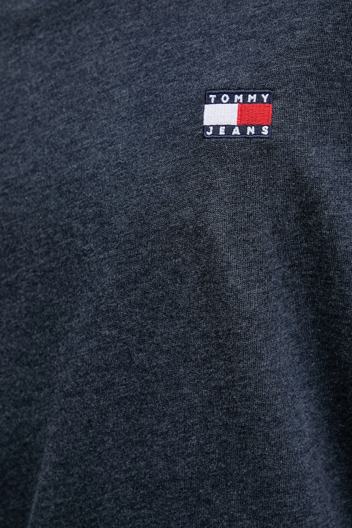 Tommy Jeans tričko s dlhým rukávom pánske DM0DM22668 tmavomodrá