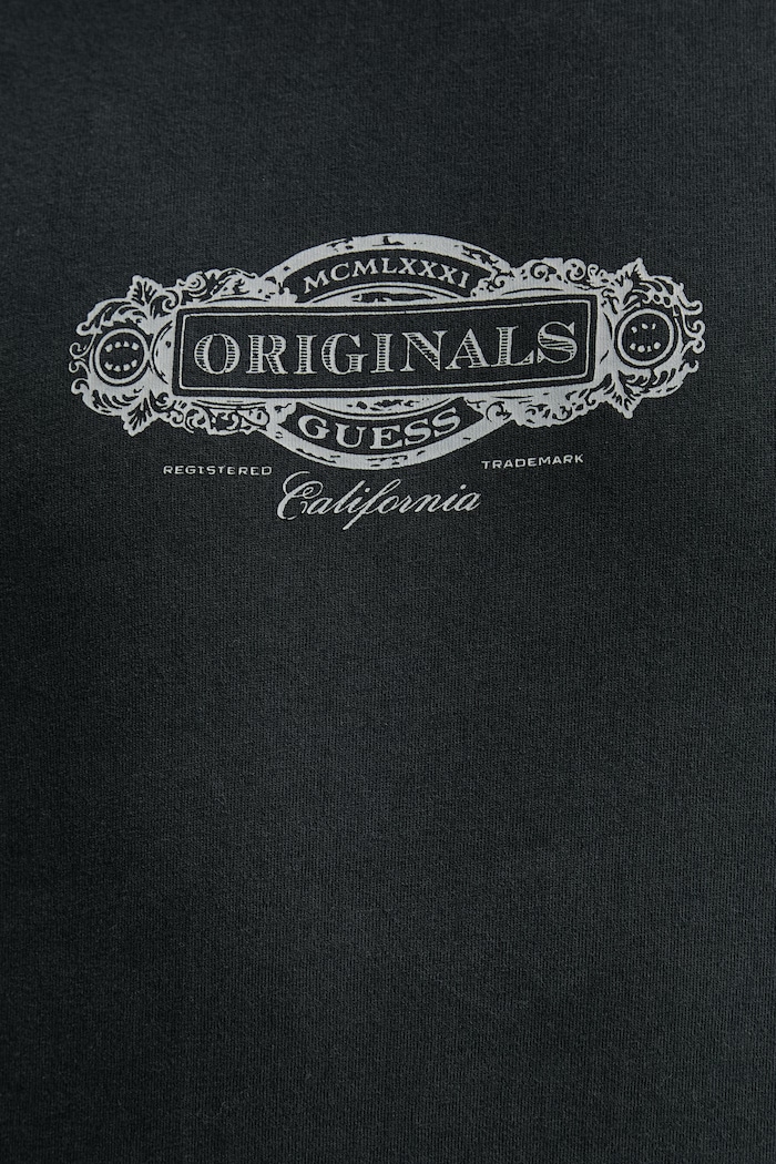 Bavlněné tričko s dlouhým rukávem Guess Originals M6RI58.K8FQ4 černá