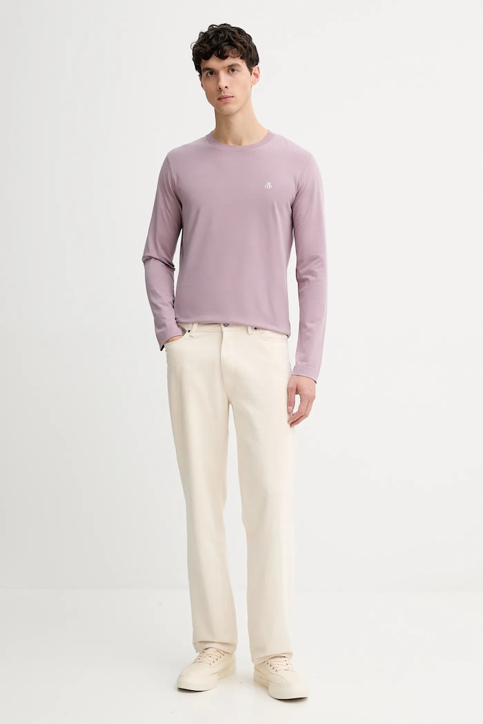 Marc O'Polo longsleeve bawełniany 5000010722 różowy SS26