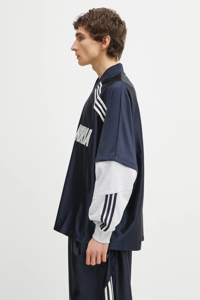 adidas Originals t-shirt x Willy Chavarria Dazzle Jersey KD1799 granatowy SS26