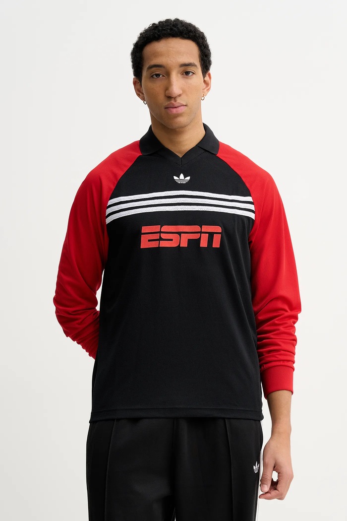 Tričko s dlhým rukávom adidas Originals relaxed čierna KE2137