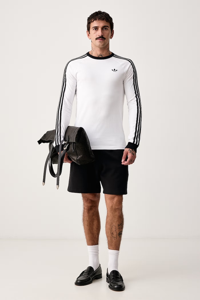 adidas Originals Longsleeve męski bawełniany KE3545 biały SS26