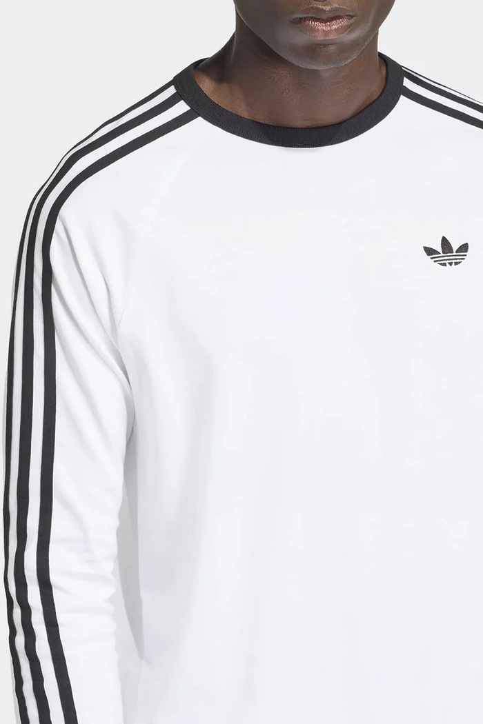 Μακρυμάνικο ανδρικό βαμβακερό adidas Originals KE3545 λευκό
