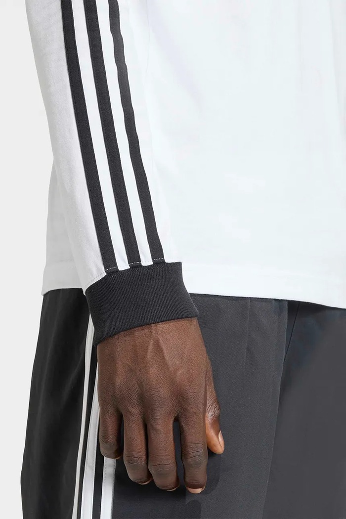 Μακρυμάνικο ανδρικό βαμβακερό adidas Originals λευκό KE3545
