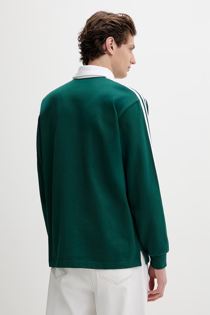 Oblečenie Bavlnené tričko s dlhým rukávom adidas Originals KE3572 zelená