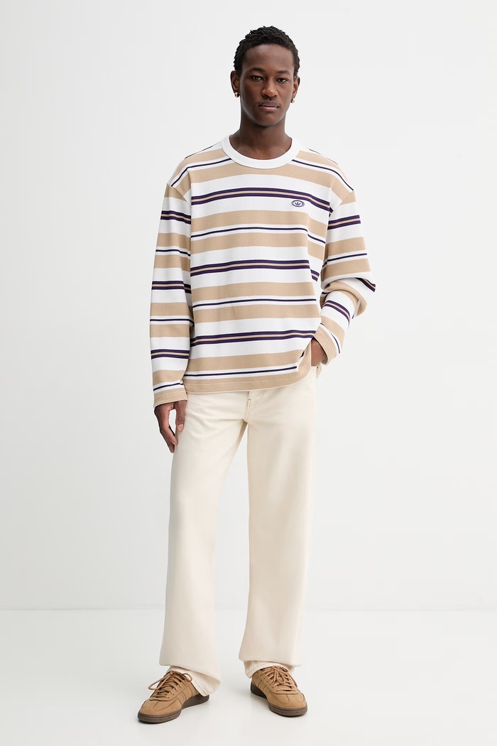 Tričko s dlhým rukávom adidas Originals KS6849 béžová SS26