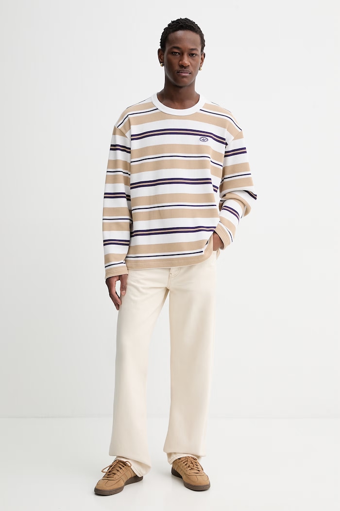 Tričko s dlhým rukávom adidas Originals KS6849 béžová SS26