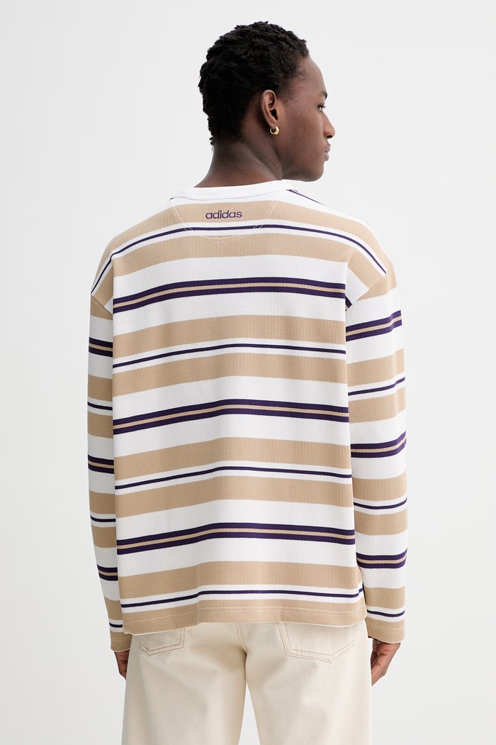 Oblečenie Tričko s dlhým rukávom adidas Originals KS6849 béžová