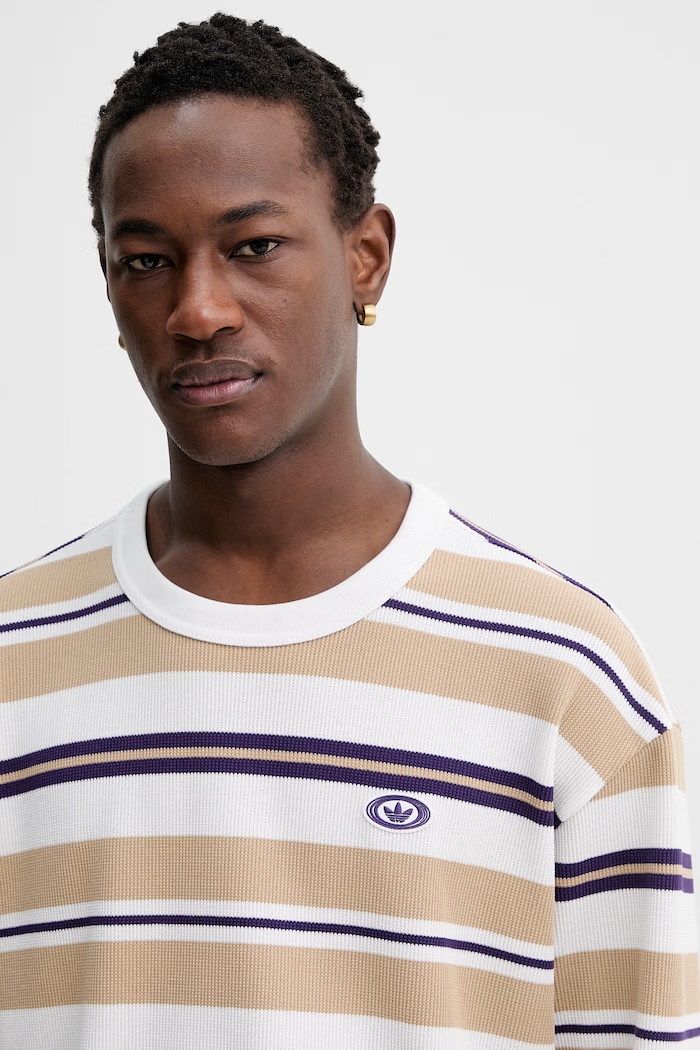 Tričko s dlhým rukávom adidas Originals béžová KS6849