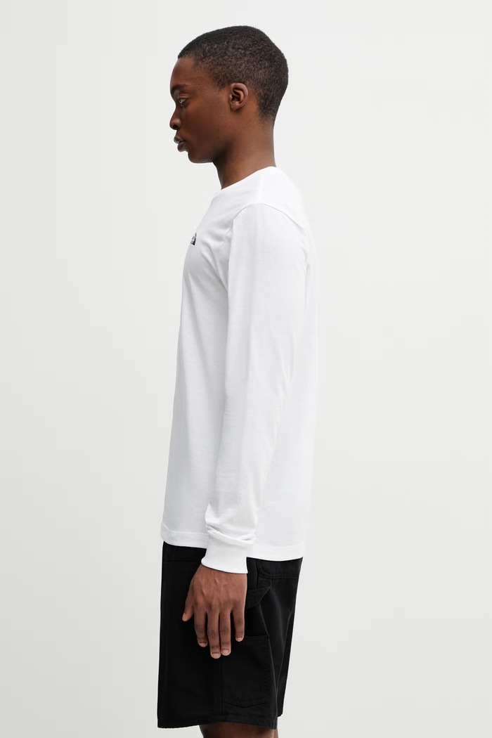 The North Face longsleeve shirt Simple Dome NF0A8EU3FN41 white SS26