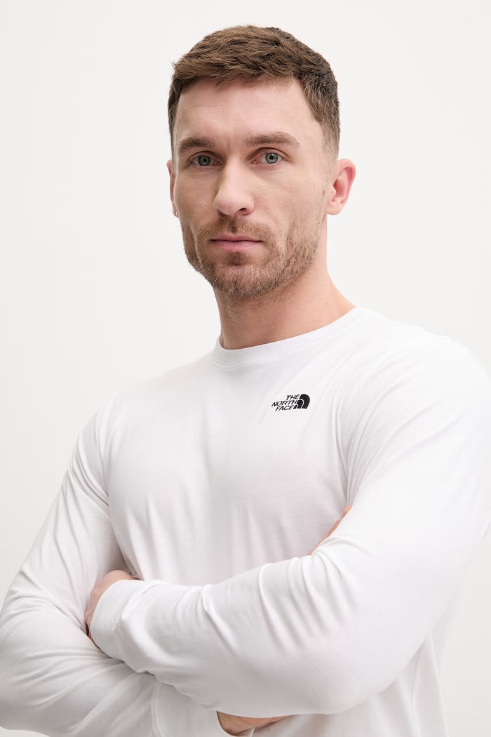Tričko s dlhým rukávom The North Face Simple Dome biela NF0A8EU3FN41