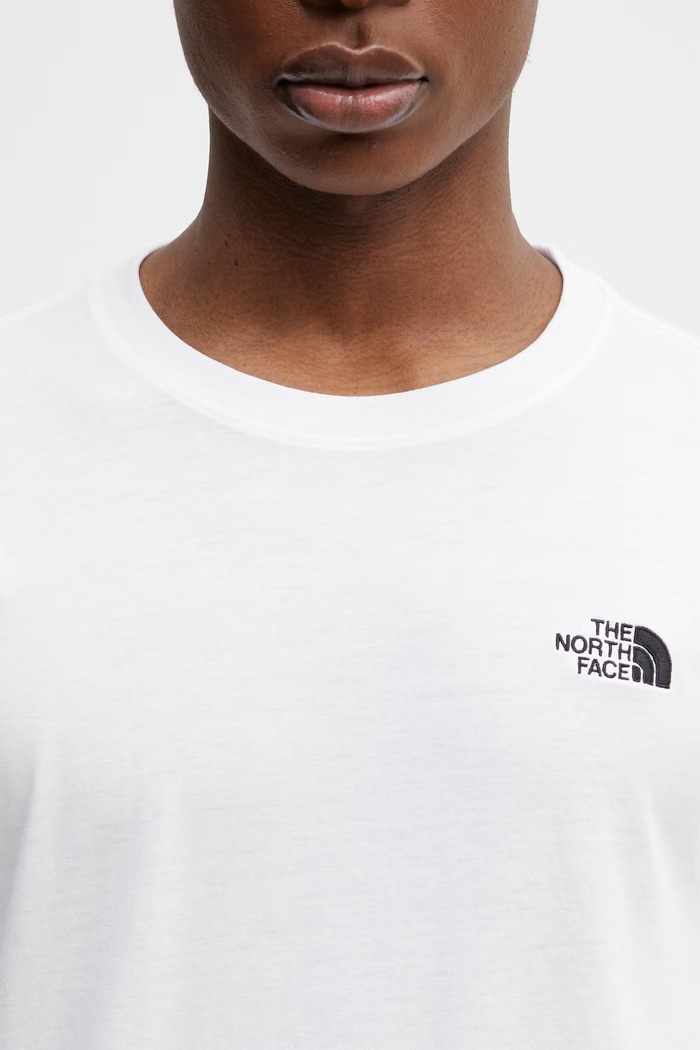 The North Face longsleeve shirt Simple Dome white NF0A8EU3FN41