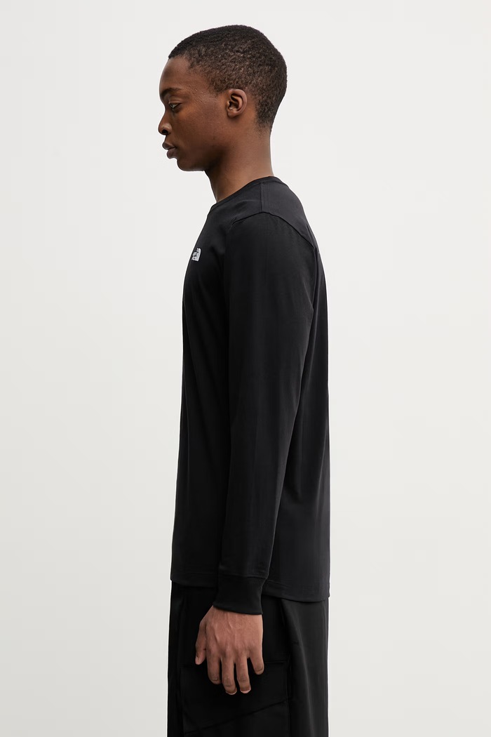 The North Face longsleeve shirt Simple Dome NF0A8EU3JK31 black SS26