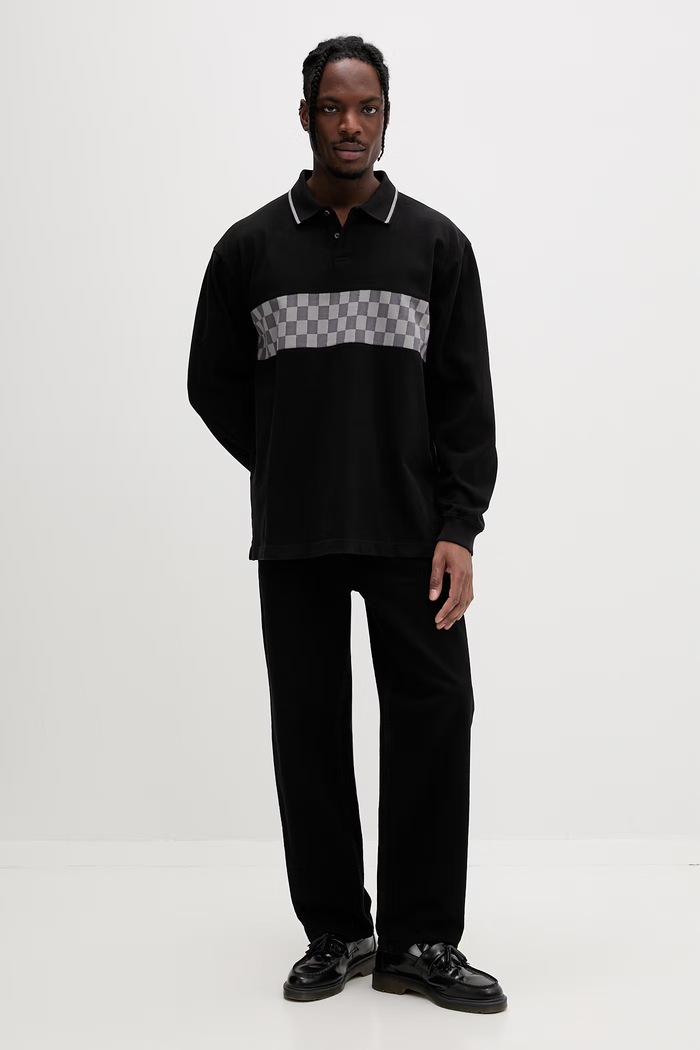Vans polo pentru bărbați, din bumbac VN000TBDBLK1 negru SS26