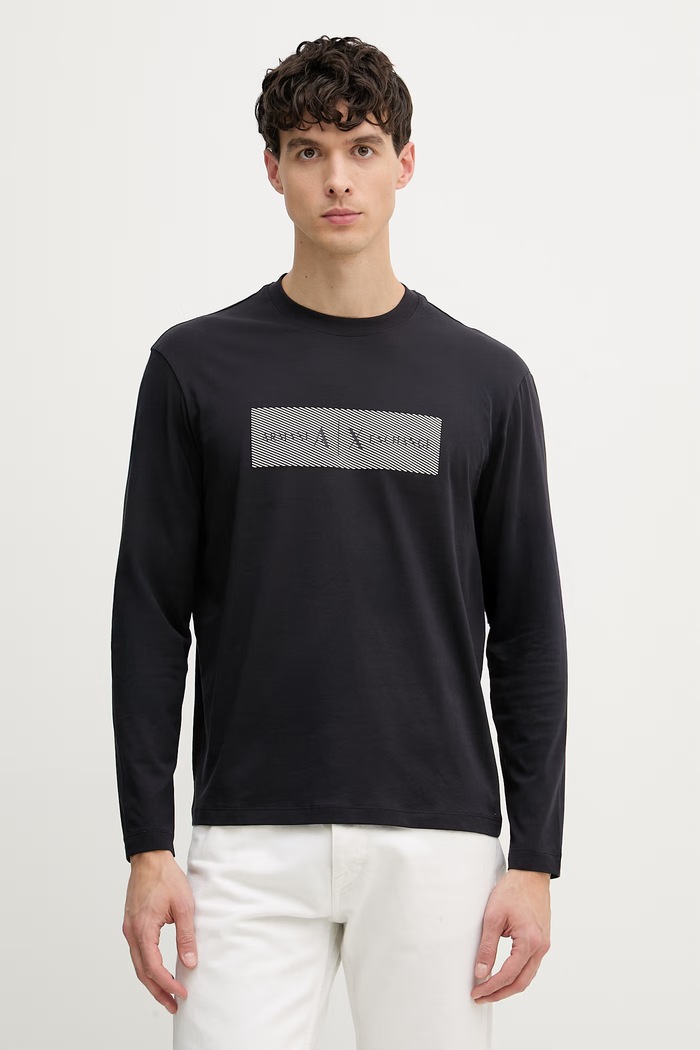 Armani Exchange tričko pánske bavlnené tmavomodrá XM002820.AF10356