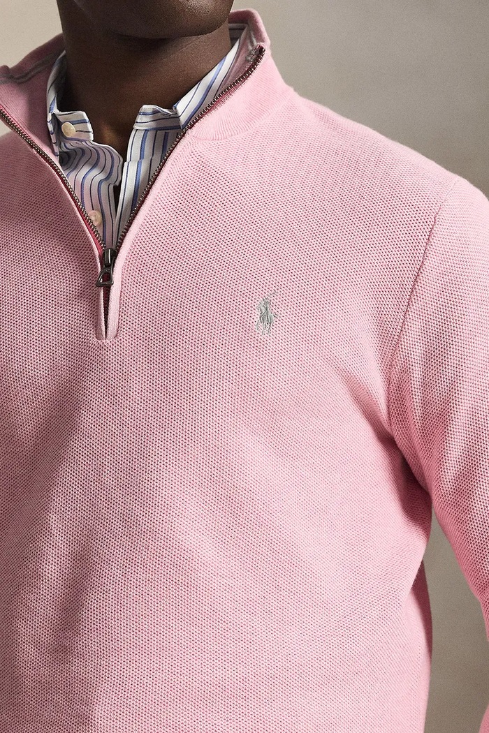 Βαμβακερή μπλούζα με μακριά μανίκια Polo Ralph Lauren COTTON-LSL ροζ 710932304535