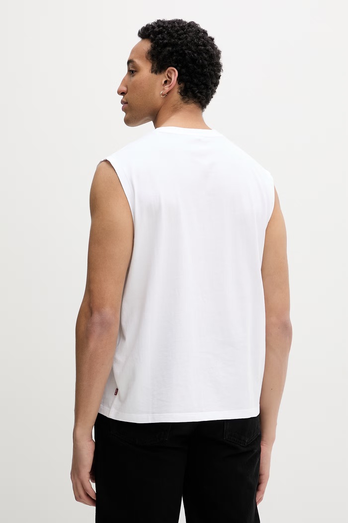 Ρούχα Levi's τοπ ανδρικό βαμβακερό NG MUSCLE TANK 004V1 λευκό