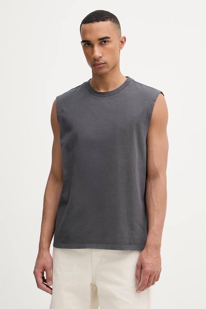 Levi's top pánsky bavlnený NG MUSCLE TANK sivá 004V1