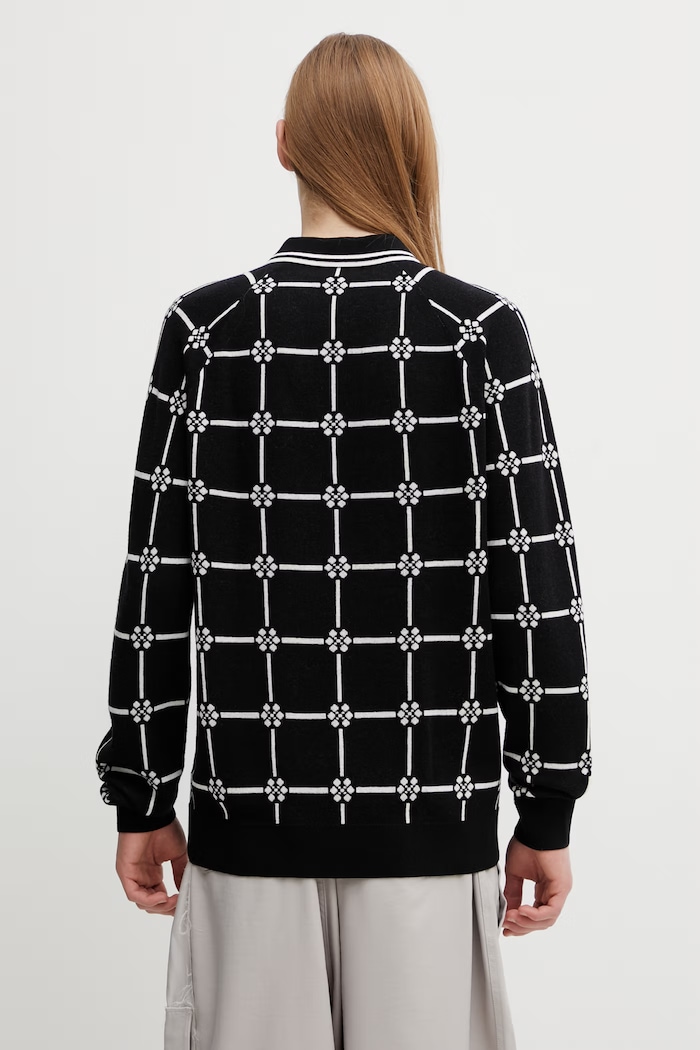 Odzież Fred Perry Sweter z dodatkiem wełny SK2106 czarny