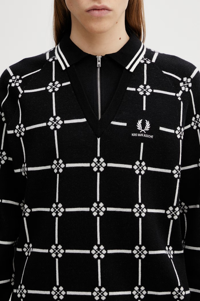 Светр із додаванням вовни Fred Perry Fred Perry SK2106 чорний