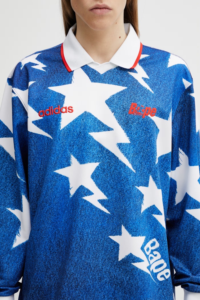 adidas Originals x BAPE longsleeve shirt blue KF4913