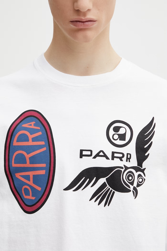 by Parra Team changes Μακρυμάνικο ανδρικό βαμβακερό 55150 λευκό