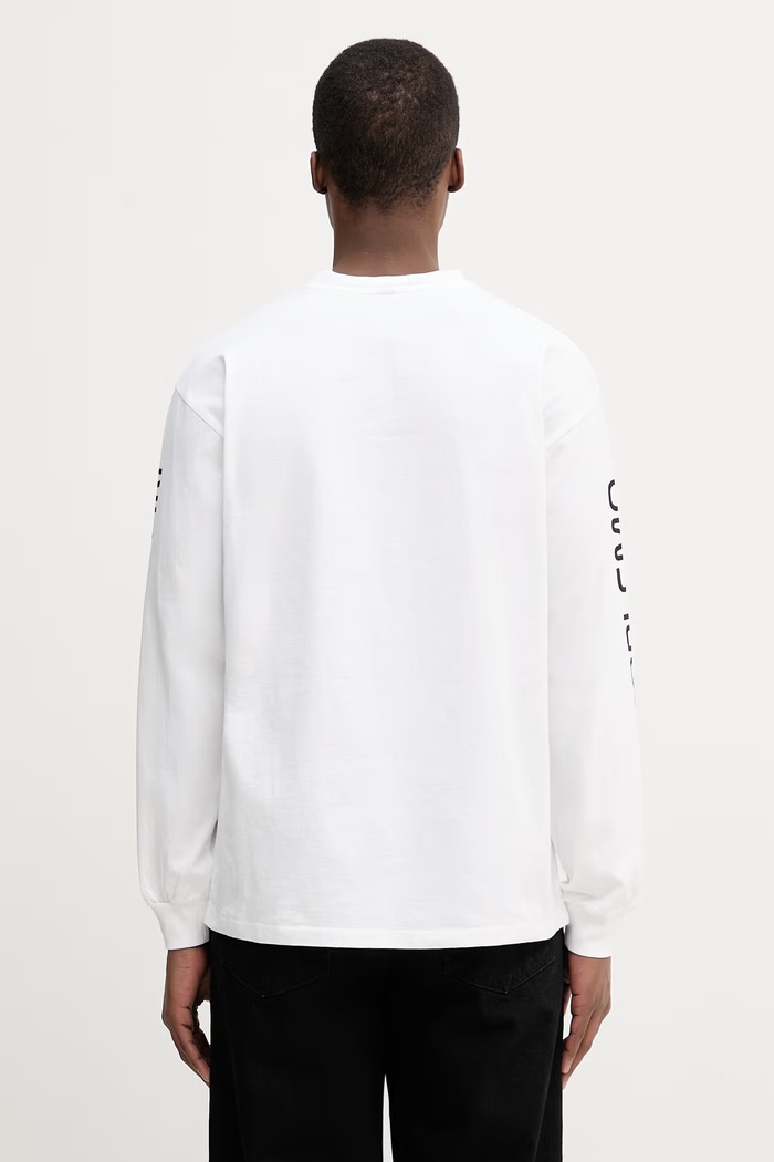 Odzież No Problemo Dimentions longsleeve męski bawełniany NP6002705 biały