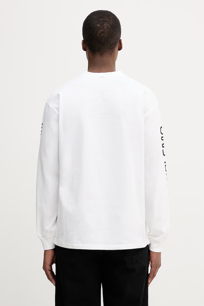 Odzież No Problemo Dimentions longsleeve męski bawełniany NP6002705 biały