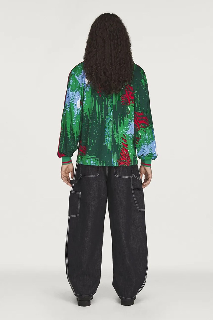 Îmbrăcăminte adidas Originals Braindead x Disney longsleeve pentru bărbați KR5177 verde