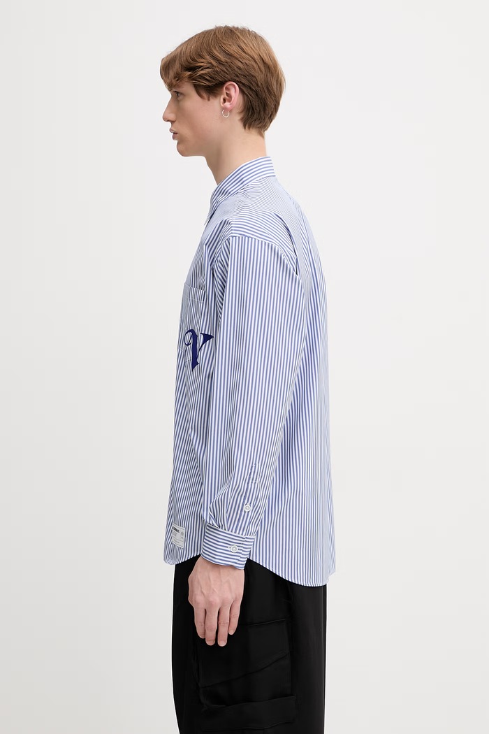 Neighborhood сорочка з бавовною чоловіча 261SPNH.SHM04 блакитний SS26