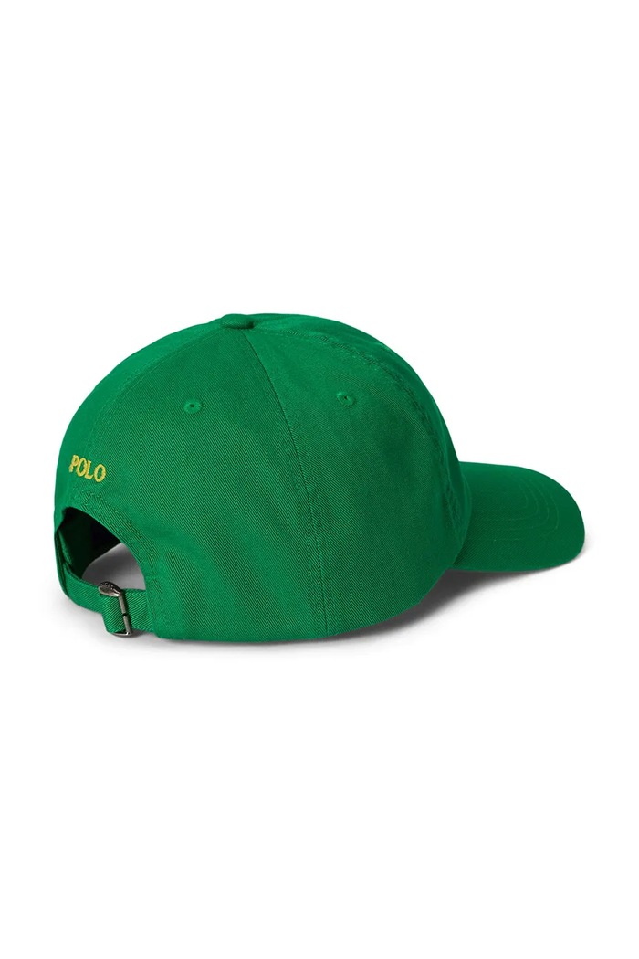 Polo Ralph Lauren czapka z daszkiem bawełniana dziecięca 322785653501 zielony SS26