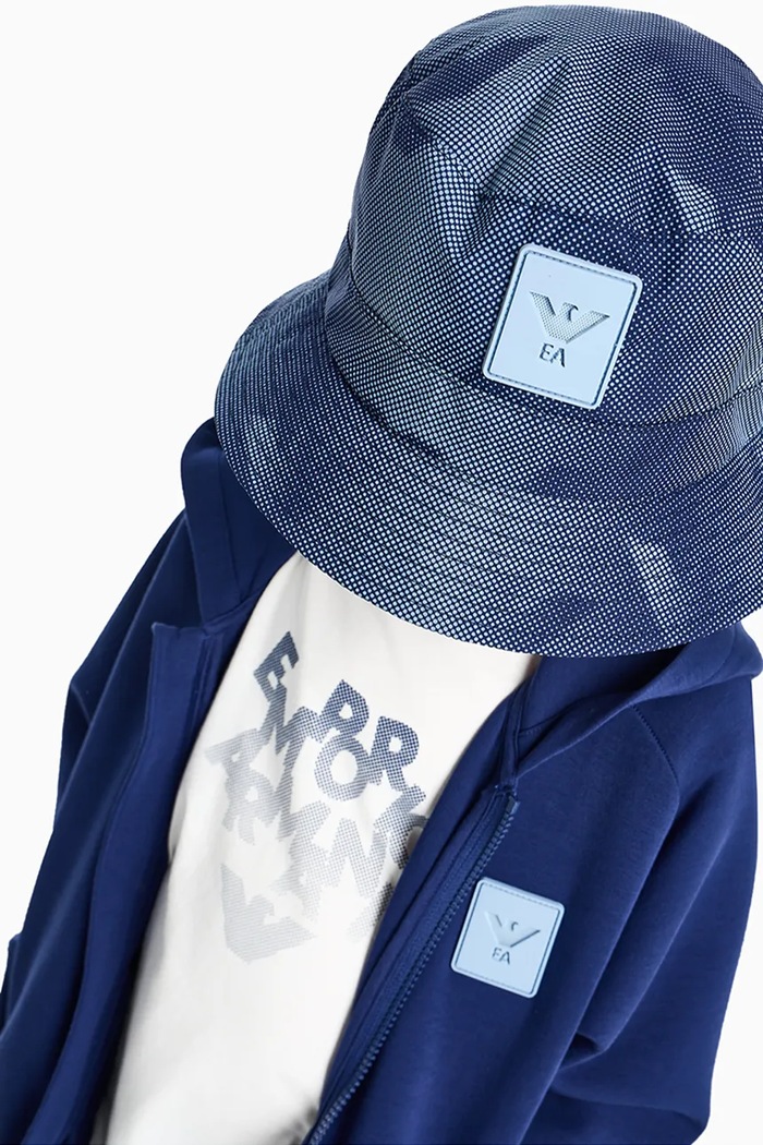 Emporio Armani kapelusz dziecięcy pozostałe niebieski EB001135.AF20710
