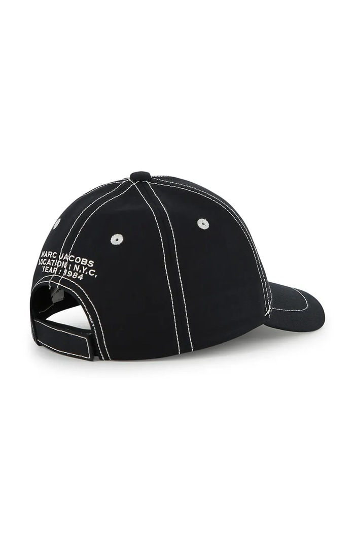 Chlapec Detská bavlnená šiltovka Marc Jacobs W60844 čierna