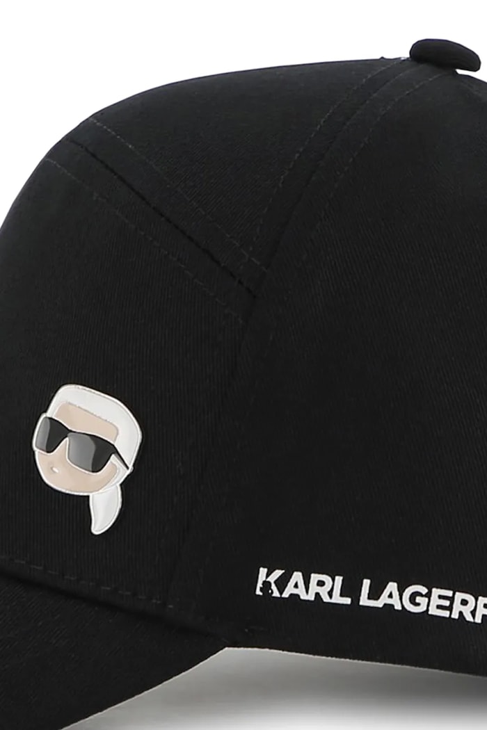 Karl Lagerfeld șapcă din bumbac pentru copii negru Z31217.58