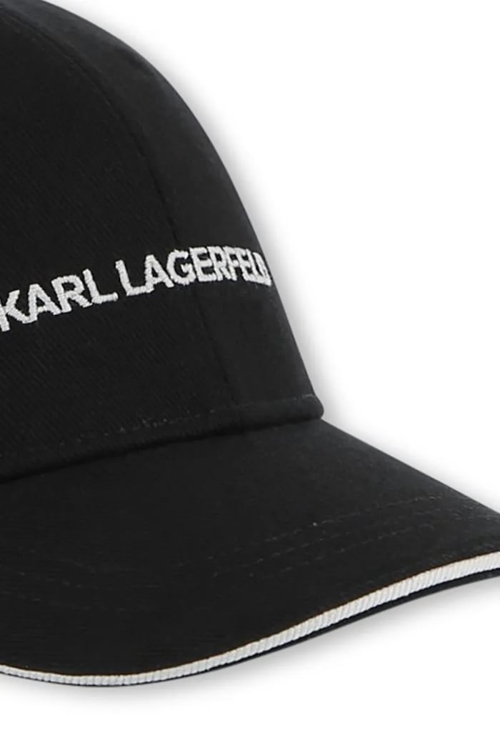 Karl Lagerfeld czapka z daszkiem bawełniana czarny Z31221.50.56