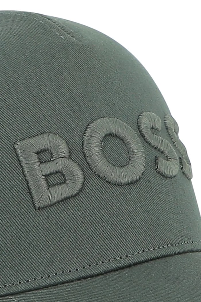 Detská bavlnená šiltovka BOSS zelená J53167.52.56