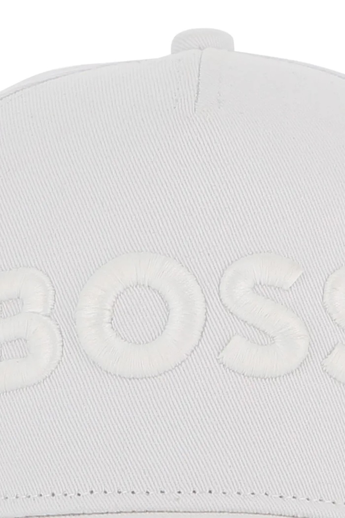 BOSS czapka z daszkiem bawełniana dziecięca biały J53167.58