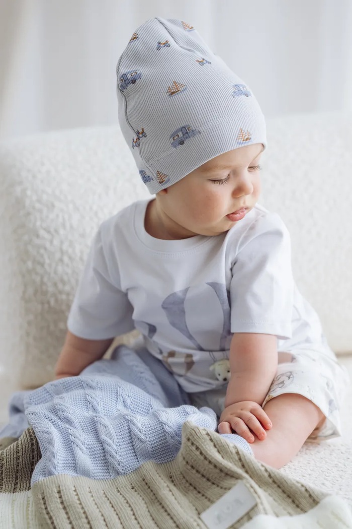 Jamiks čiapka detská BUNELI sivá BUNELI.Nak.glo.JWI032.B