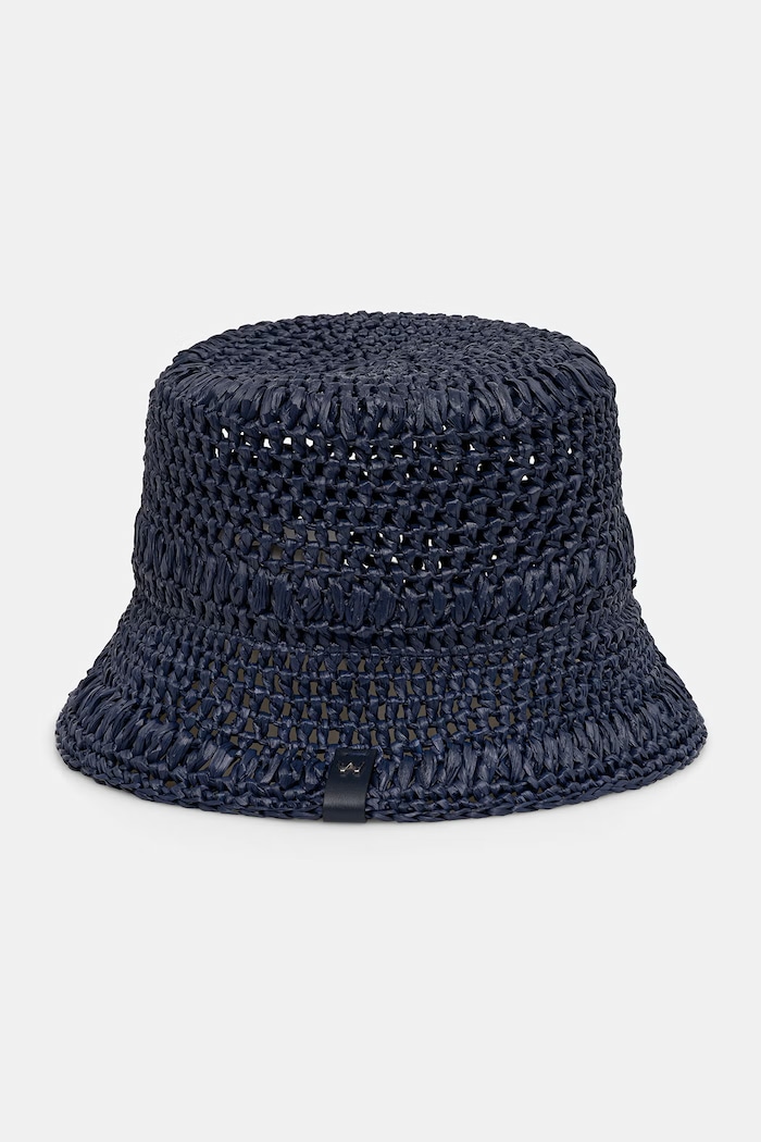 Weekend Max Mara klobúk bucket dámsky pletený AFRAGORE tmavomodrá 2615571045600