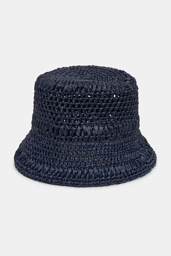 Doplnky Weekend Max Mara klobúk bucket dámsky pletený AFRAGORE 2615571045600 tmavomodrá