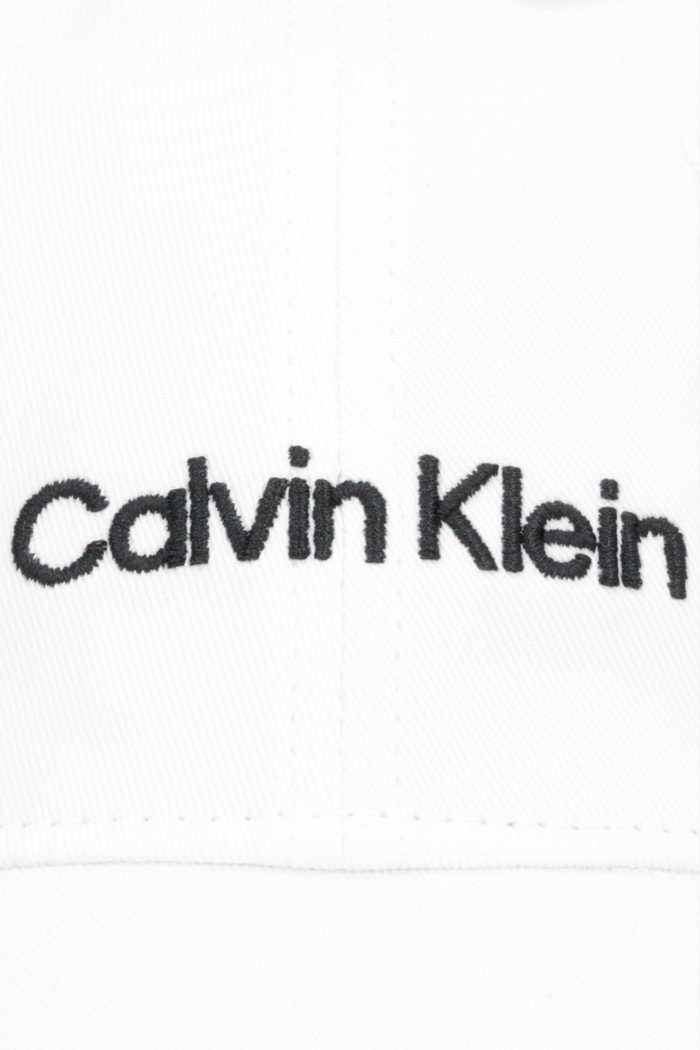 Calvin Klein Καπέλο με γείσο γυναικείο βαμβακερό LV04F5003G λευκό SS26