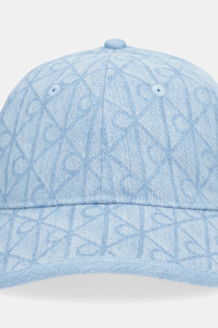 Džínová baseballová čepice Calvin Klein LV04F5042G modrá SS26
