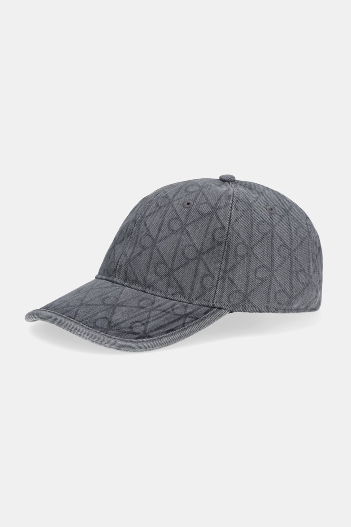 Jeans baseball kapa Calvin Klein Bombaž siva LV04F5042G
