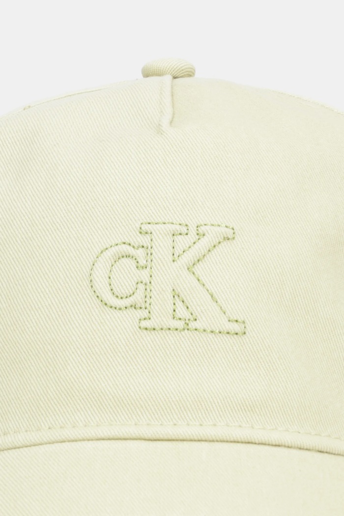 Calvin Klein pamut baseball sapka LV04F5044G zöld SS26