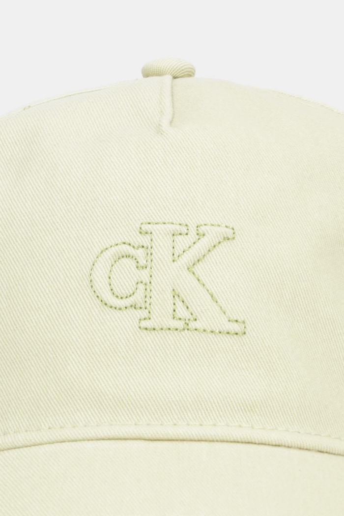 Calvin Klein pamut baseball sapka LV04F5044G zöld SS26